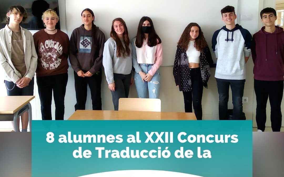 8 alumnes de Salesians Sant Vicenç dels Horts participen al XXII Concurs de Traducció de la UPF i tenim una finalista!