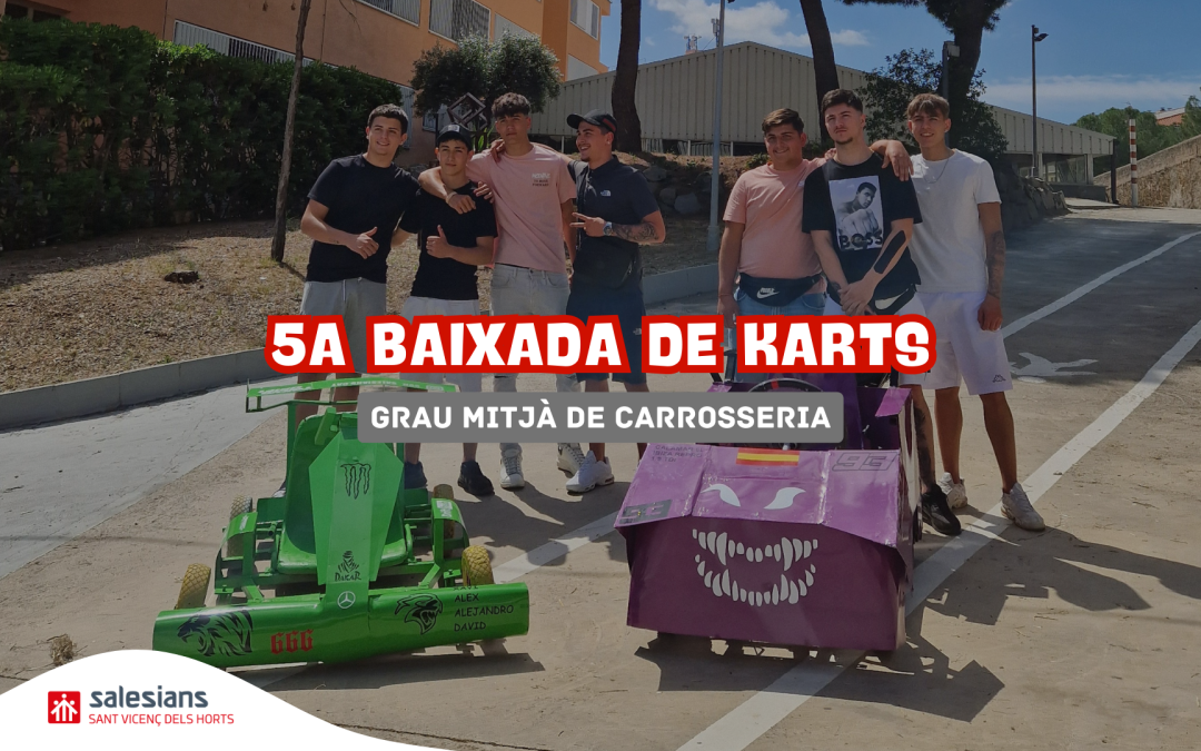 L’alumnat de Carrosseria celebra la 5a baixada de Karts